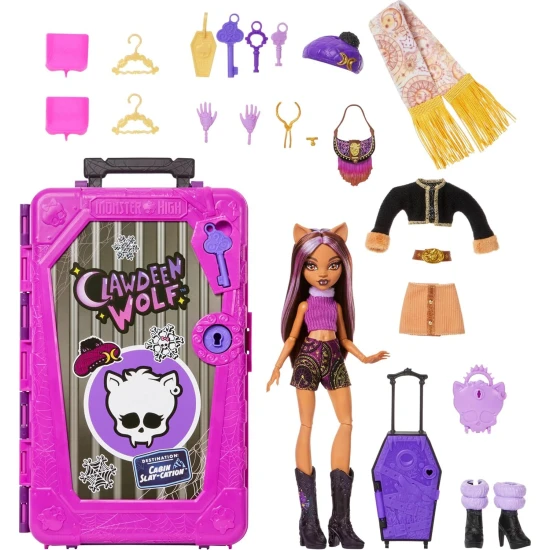 Mattel Monster High Skulltimate Secrets Destination bábika Clawdeen 25JMG65