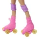 Mattel Barbie bábika s psíkom na korčuliach blondínka 25JMJ44
