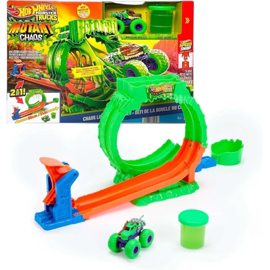 Mattel Hot Wheels Monster Trucks Mutant Chaos slučková dráha 25JMK91