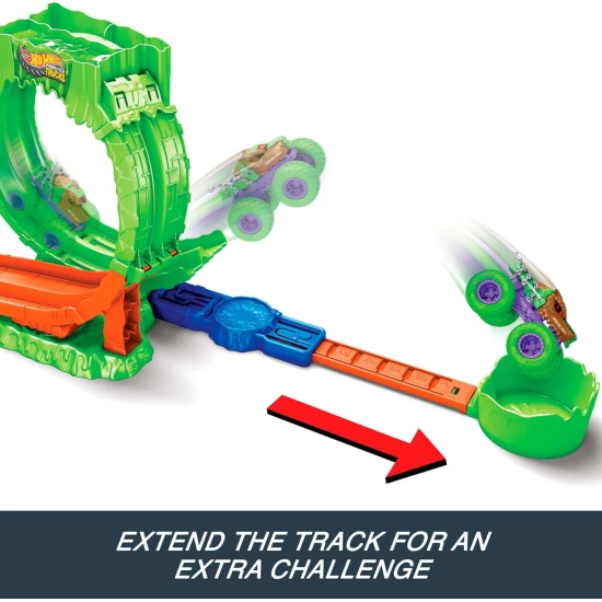 Mattel Hot Wheels Monster Trucks Mutant Chaos slučková dráha 25JMK91