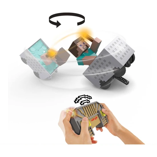 Mattel Minecraft banský vozík so Stevom 25JMT40