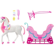Barbie Luskáčik sane s koňom