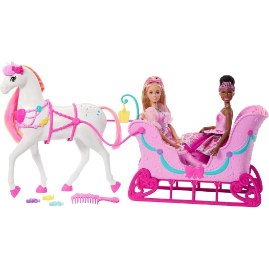 Barbie Luskáčik sane s koňom Mattel Barbie Luskáčik sane s koňom 25JNH63