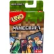 UNO™ Minecraft kartová hra s postavami Minecraftu a akčnými kartami, vrátane Creepera