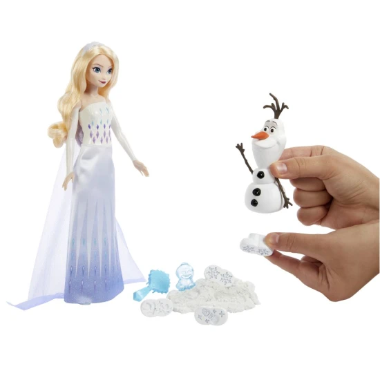 Frozen herná súprava Elsa a Olaf s tvarovateľným pieskom a pečiatkami na kreatívnu hru.