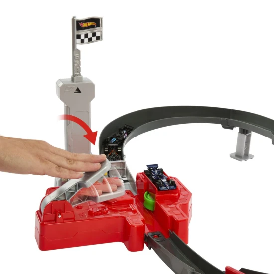 Hot Wheels Racing Formule 1 Startovacia dráha s tromi pretekárskymi autíčkami