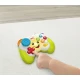 Fisher-Price® herný ovládač pre bábätká a batoľatá s pohyblivým joystickom, tlačidlami ABCD a číslami, ktoré aktivujú hudbu a svetlá