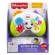 Fisher-Price® herný ovládač pre bábätká a batoľatá s pohyblivým joystickom, tlačidlami ABCD a číslami, ktoré aktivujú hudbu a svetlá