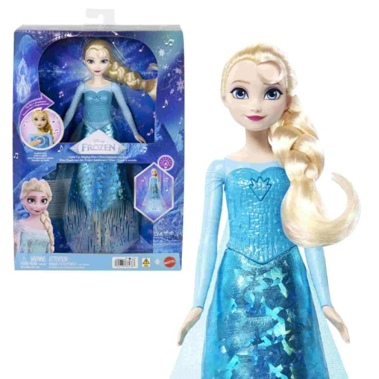 Mattel Frozen anglicky spievajúca bábika Elsa so svetlami