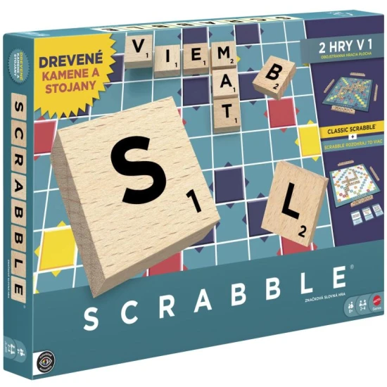 Scrabble SK: Slovenská verzia obľúbenej slovnej hry pre celú rodinu.