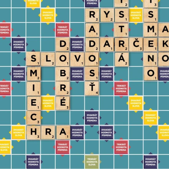 Scrabble SK: Slovenská verzia obľúbenej slovnej hry pre celú rodinu.