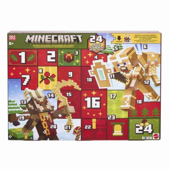 Mattel Minecraft adventný kalendár 25JMP70