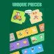 Originálna sada puzzle vyrobená špeciálne pre deti od 18 mesiacov.