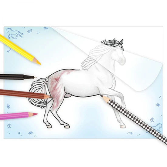 Omaľovánky Kone pre rozvoj kreativity a jemnej motoriky detí