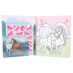 Kone Omaľovánky so samolepkami