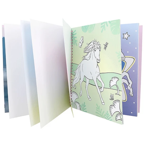 Kone Omaľovánky so samolepkami Miss Melody