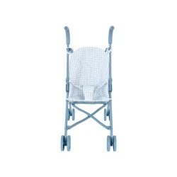 Skladací kočík pre bábiky Blue Gingham
