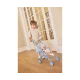 Skladací kočík pre bábiky Blue Gingham - Monnëka TT-104125