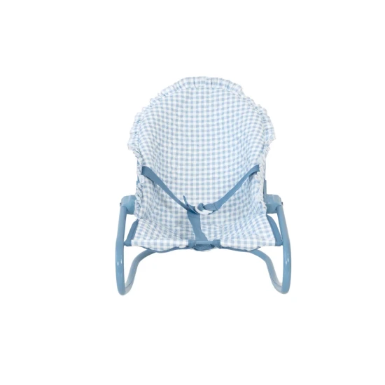 Hojdacie lehátko pre bábiky Blue Gingham - Monnëka TT-104134