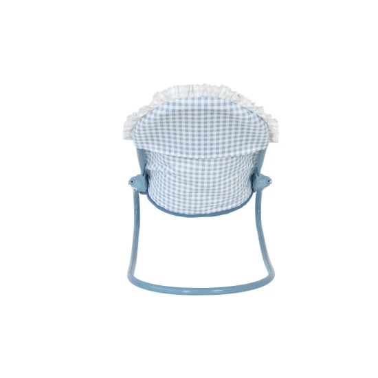 Hojdacie lehátko pre bábiky Blue Gingham - Monnëka TT-104134
