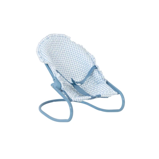 Hojdacie lehátko pre bábiky Blue Gingham - Monnëka TT-104134