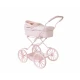 Retro kočík pre bábiky Pink Gingham - Monnëka TT-94036