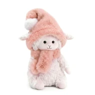 Ovečka Marshmallow s broskyňovou čiapkou 20 cm