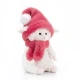 Ovečka Marshmallow s malinovou čiapkou 20 cm