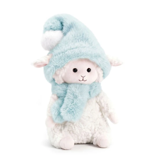Ovečka Marshmallow s čučoriedkovou čiapkou 20 cm
