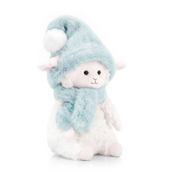 Ovečka Marshmallow s čučoriedkovou čiapkou 20 cm