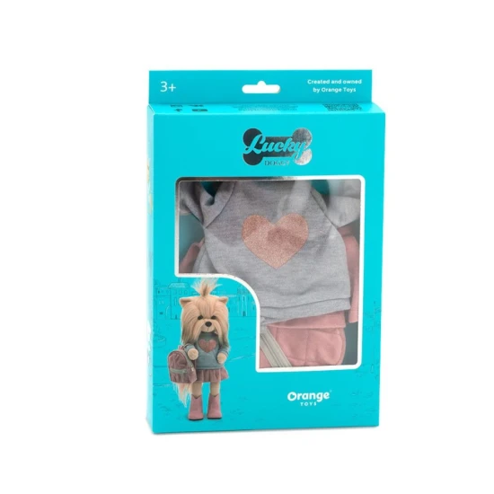 Set oblečenia pre psíka Lucky Doggy – Urban Style, mikina, suknička, topánky a batôžtek