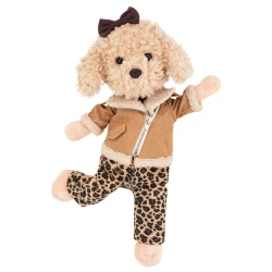 Lucky Doggy Plyšový psík Pudlík - Fendy Leopard Outfit
