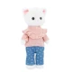 Lucky Kitty Plyšová mačička Sophie - Denim Hearts