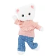 Lucky Kitty Plyšová mačička Sophie - Denim Hearts