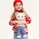 Lucky Kitty Plyšová mačička Sophie - Denim Hearts