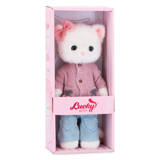 Lucky Kitty Plyšová mačička Sophie - Knitted Cherries