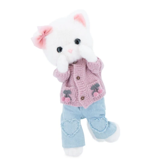 Lucky Kitty Plyšová mačička Sophie - Knitted Cherries