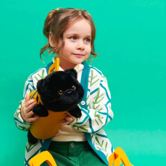 Milo&Millie Plyšová mačička Milo čierna 35 cm