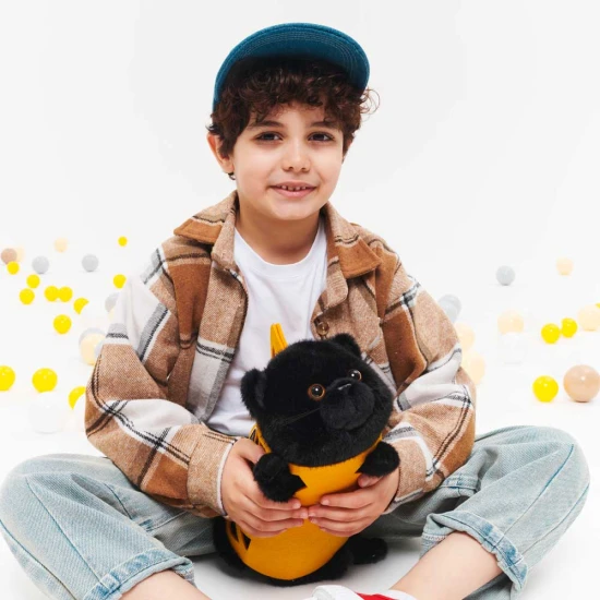 Milo&Millie Plyšová mačička Milo čierna 35 cm