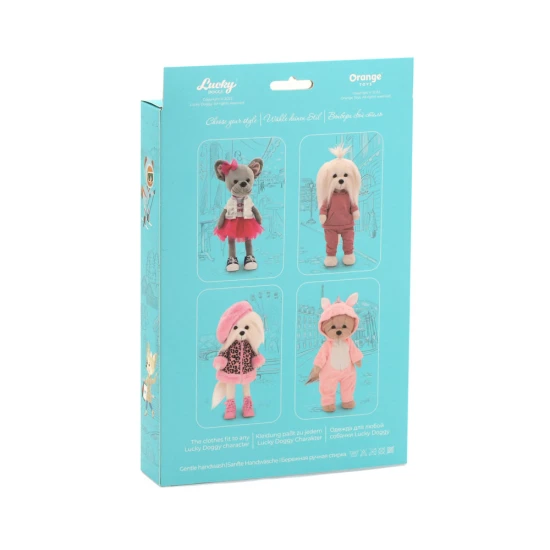 Lucky Doggy Set oblečenia pre psíka Bunny Orange Toys