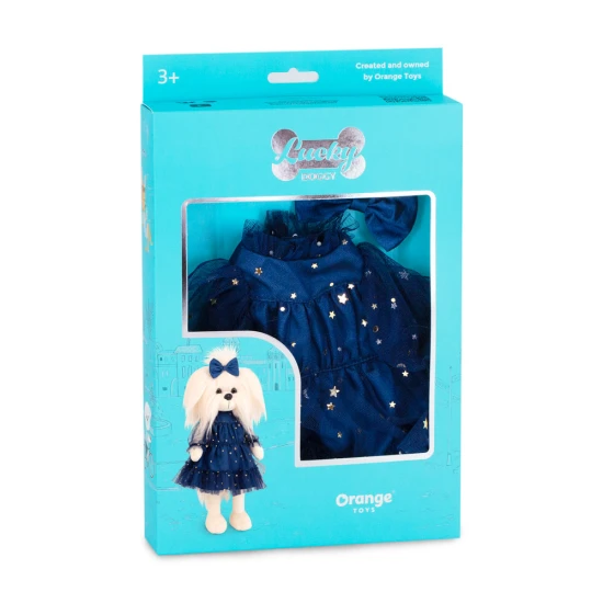 Lucky Doggy Set oblečenia pre psíka Sky Full of Stars Orange Toys