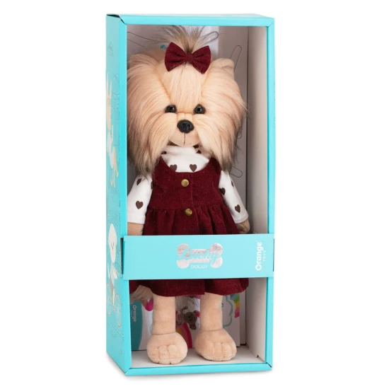 Lucky Doggy Plyšový psík Yorkšírka - Yoyo Cozy Casual Orange Toys