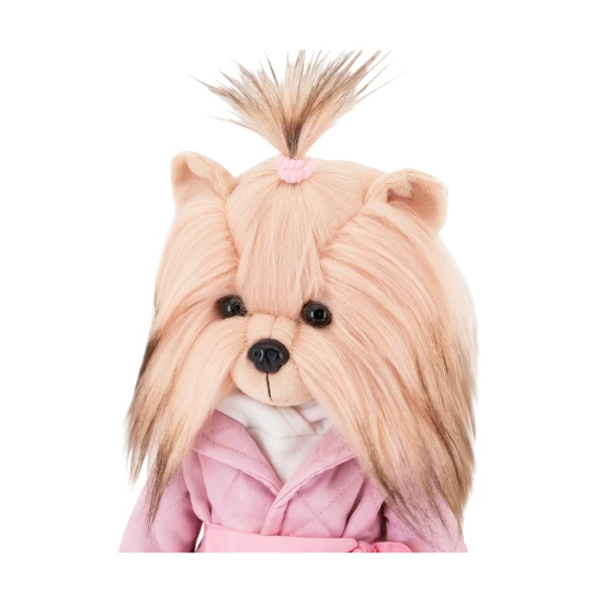 Lucky Doggy Yoyo – elegantná plyšová yorkšírka v ružových šatách (38 cm)