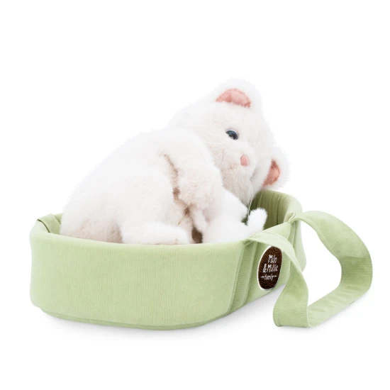 Milo&Millie Plyšová mačička Millie v zelenej taške 40 cm