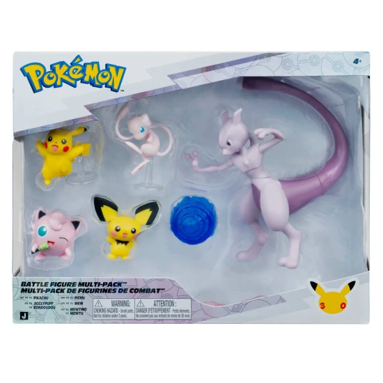 Pokémon sada 5 figúrok (Pikachu, Pichu, Mew, Jigglypuff a Mewtwo) – Orbico 461100055889