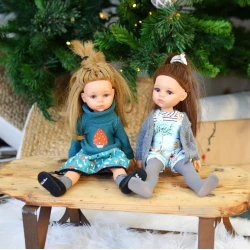 Oblečenie pre bábiky 32 cm Krátky overal so svetríkom