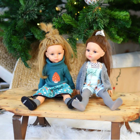 Oblečenie pre bábiky 32 cm Krátky overal so svetríkom