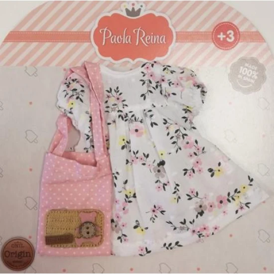 Krásne jarné šaty s kvetinovým vzorom vhodné na vychádzku ale aj na sviatočné príležitosti. Dodajú štýl tvojim bábikám značky Paola Reina. 