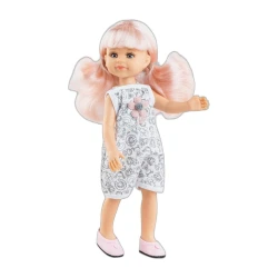 Bábika Cleo s ružovými vlasmi 32 cm