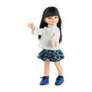 Bábika Liu s čiernymi vlasmi 32 cm